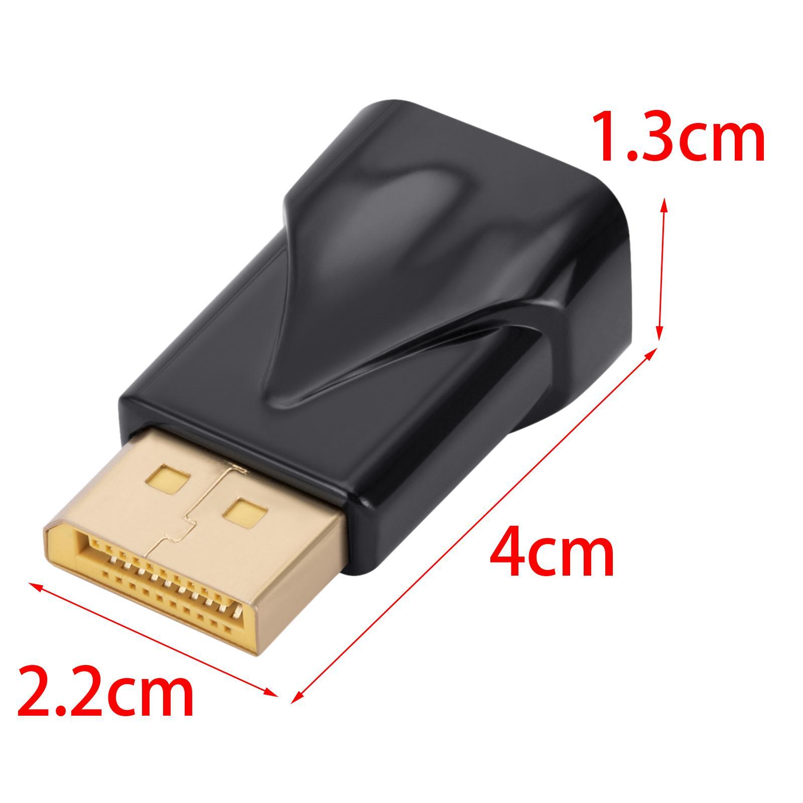 To VGA, Gold DP to VGA Adapter  for Desktop Monitor Computer Laptop
