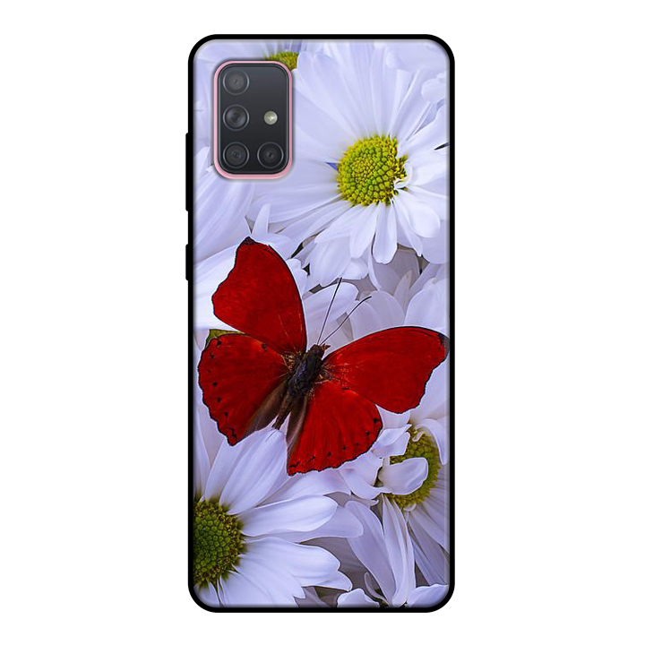 Ốp lưng điện thoại Samsung Galaxy A71 viền dẻo TPU BST HOA Mẫu 12