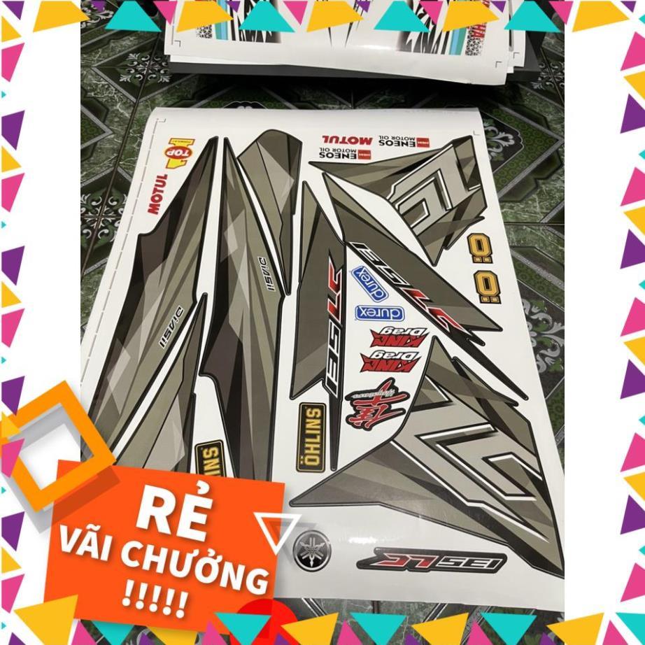 Tem Rời Exciter 135 Mẫu LC Bạc Xám Đen