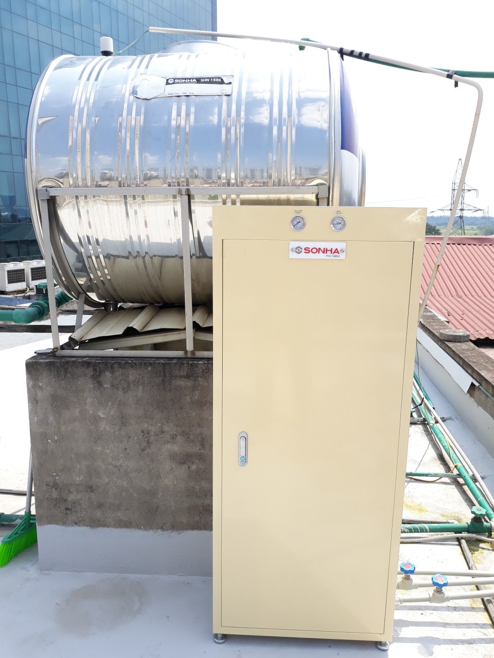 Máy lọc nước tổng Sơn Hà Euro Fil 1m3/h- hàng chính hãng