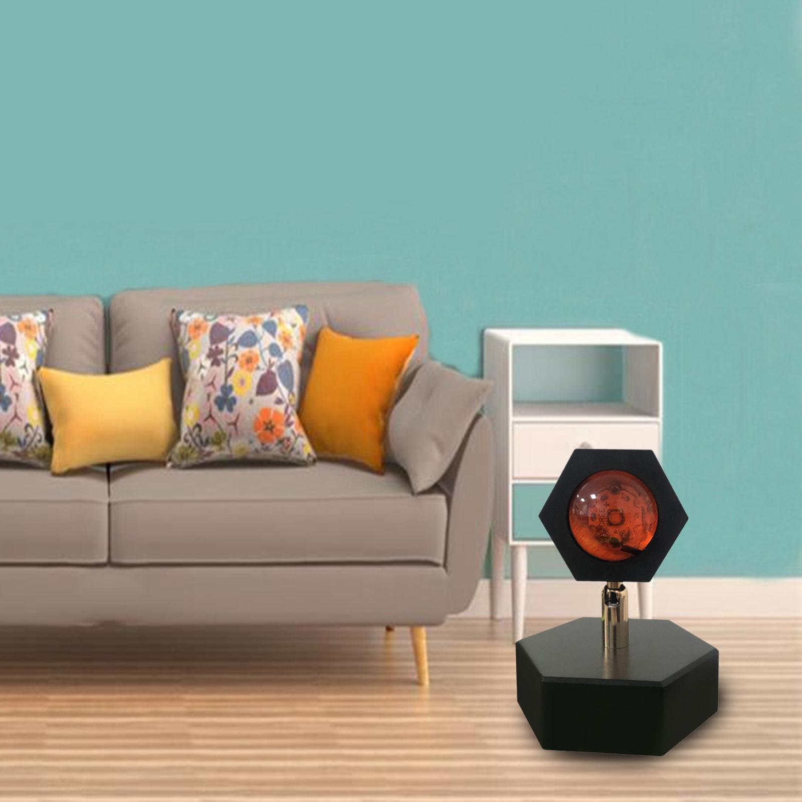 USB Sunset Projection Atmosphere Light Lamp Background Party Decor