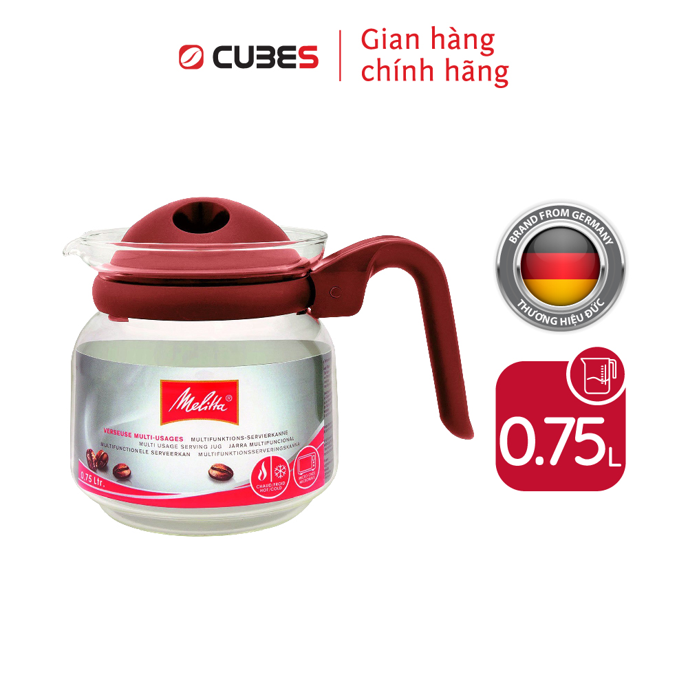Bình đựng trà và cà phê Melitta 0.75l - Nhập khẩu chính hãng 100% từ thương hiệu Melitta, Đức
