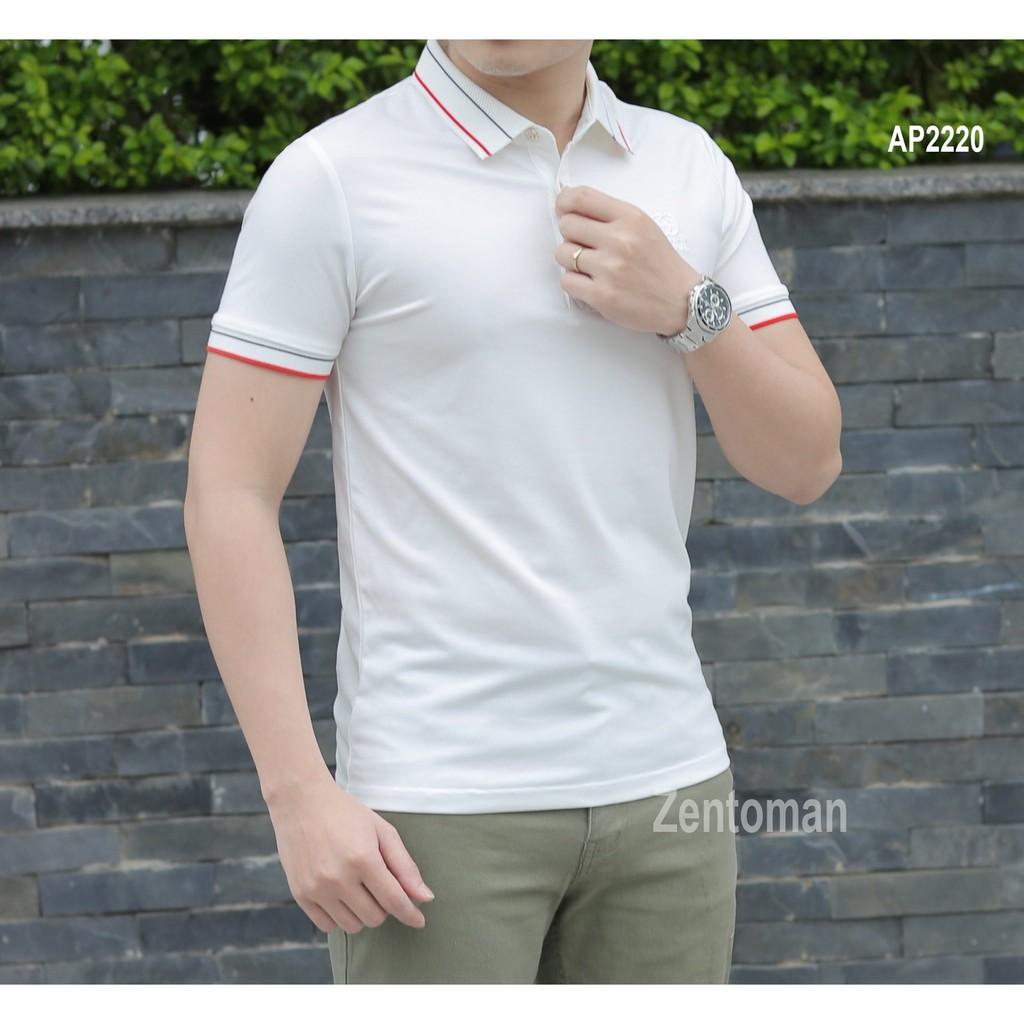 ZENTOMAN - Áo polo Supima vân chéo thanh lịch, cao cấp, mềm mịn hè 2021