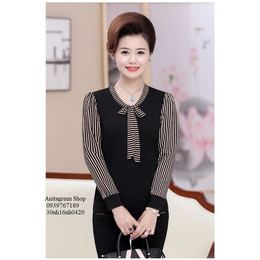 Nh160420-ÁO SƠ MI SỌC THẮT NƠ s-6xl