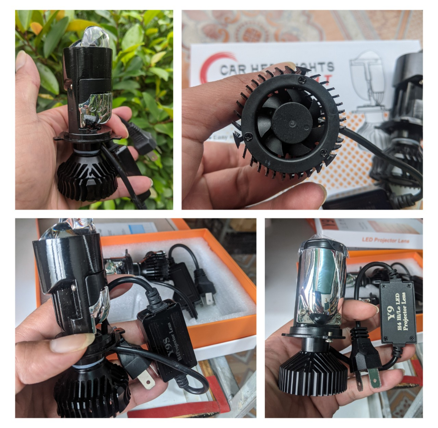 1 BÓNG ĐÈN PHA H4 BI CẦU Y9SS SIÊU SÁNG ÁNH SÁNG GOM TRỢ ÁNH SÁNG LAZE LẮP XE MÁY XE HƠI ÔTÔ MẪU MỚI HÀNG CHẤT LƯỢNG