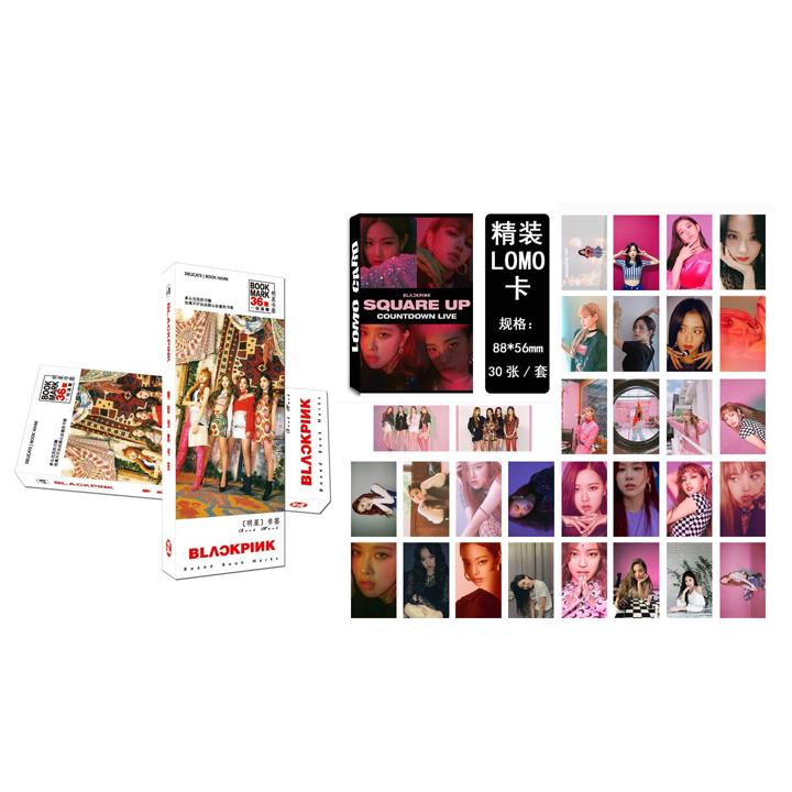 Combo 2 món idol BLACKPINK gồm 1 hộp ảnh bookmark kèm 1 hộp lomo