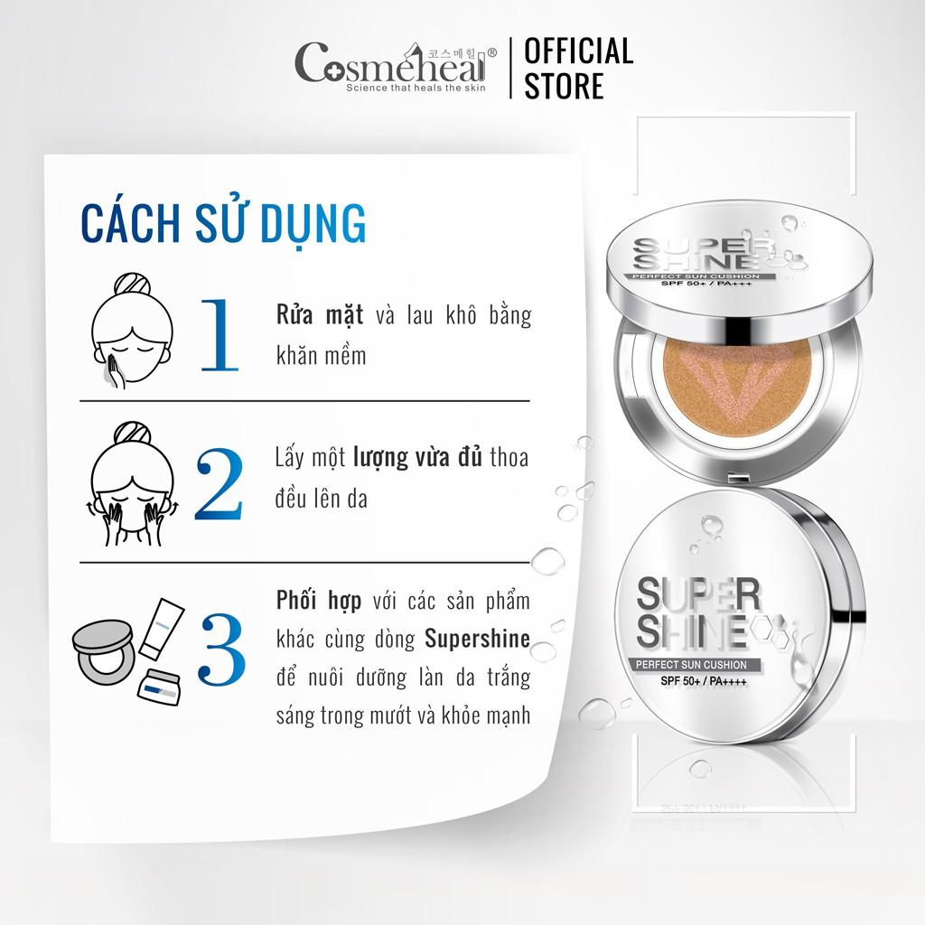 Phấn Nước Perfect Sun Cushion COSMEHEAL SPF 50+/PA+++ (2 lõi)