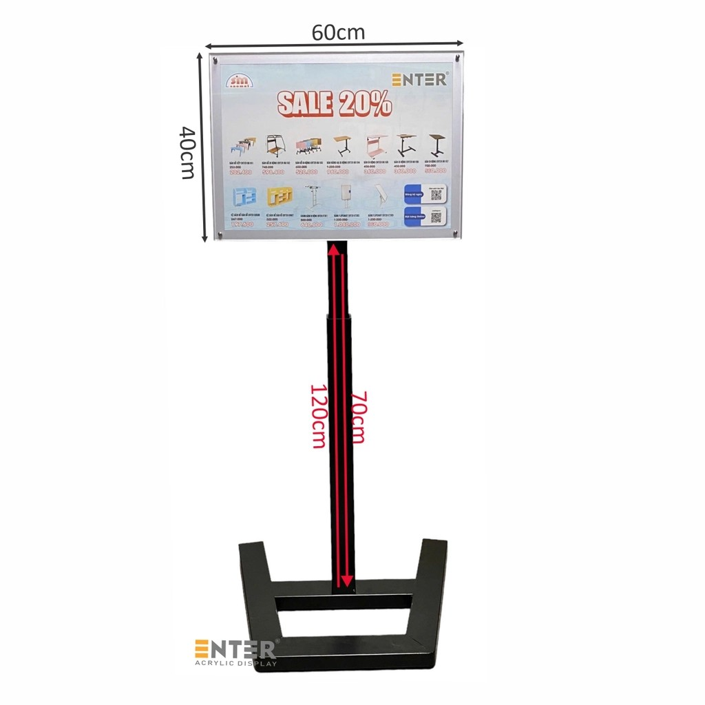 Standee Enter TD102 40x60cm