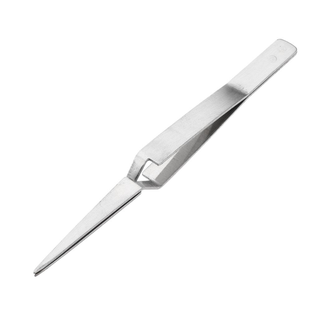 Women Men Portable Stainless Steel Eyebrow Tweezer fo Ingrown Hair Removal