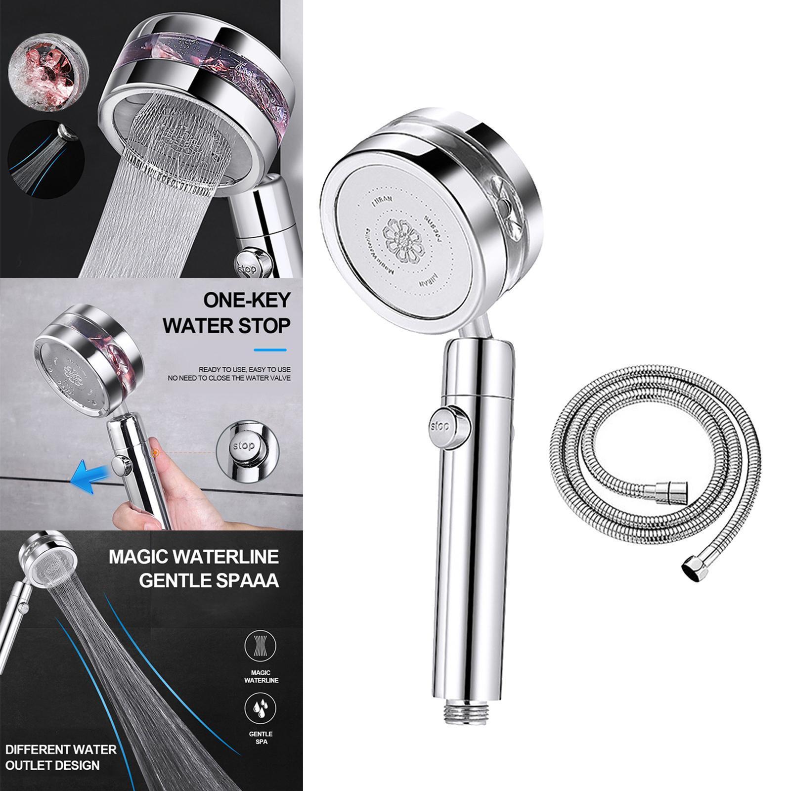 High Pressure Handheld Shower Head for Bathroom Silver