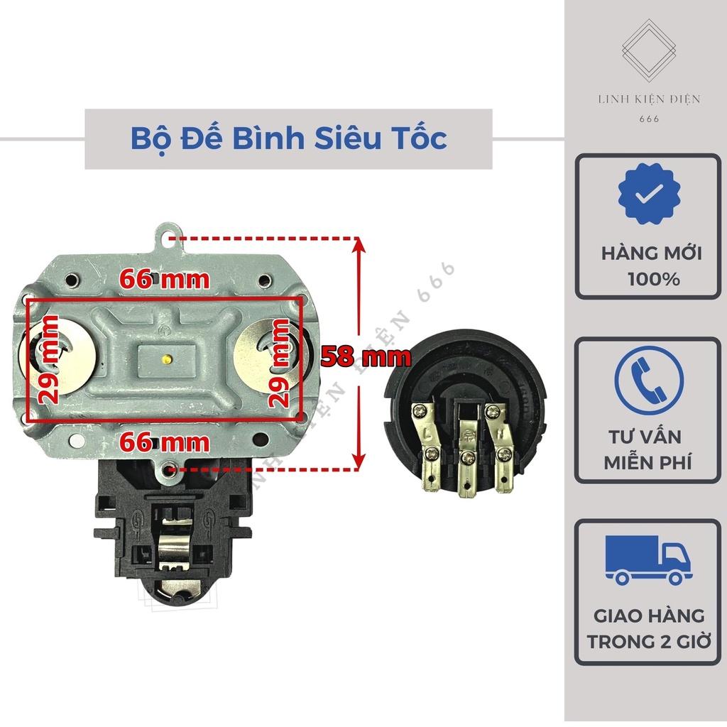 Đế Ấm Siêu Tốc Kèm Công Tắc Đế Bình Siêu Tốc Chân Âm Đun Nước