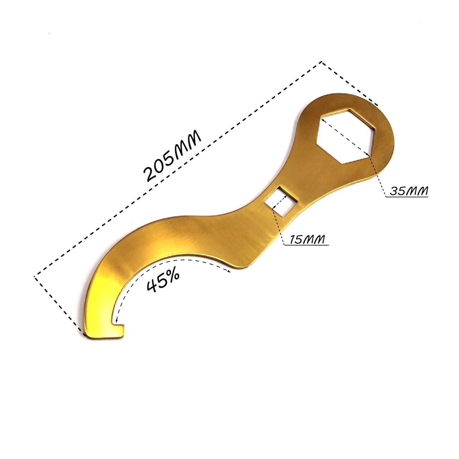 Axle Wrench Spanner Install Removal Dirt Bike Spindle Wheel Nut Tool Fit for Honda Crf250L Crf250Rally Repair Tool Axle Wrench Tool Golden