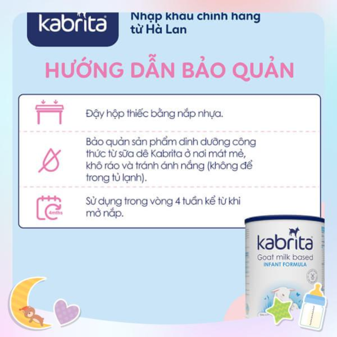 [DATE 2025] Sữa dê Kabrita số 1 cho trẻ - Lon 400g