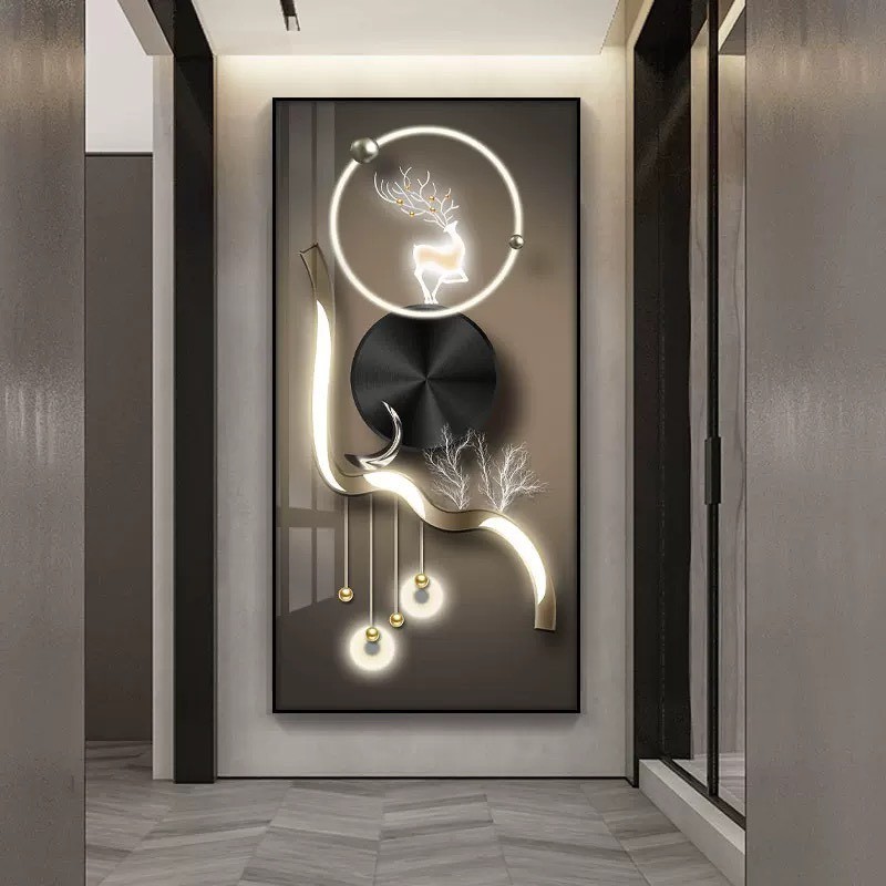 (HCM) Tranh đồng hồ tráng gương họa tiết sang trọng 2 trang trí phòng khách,quà tần gia kèm đinh treo