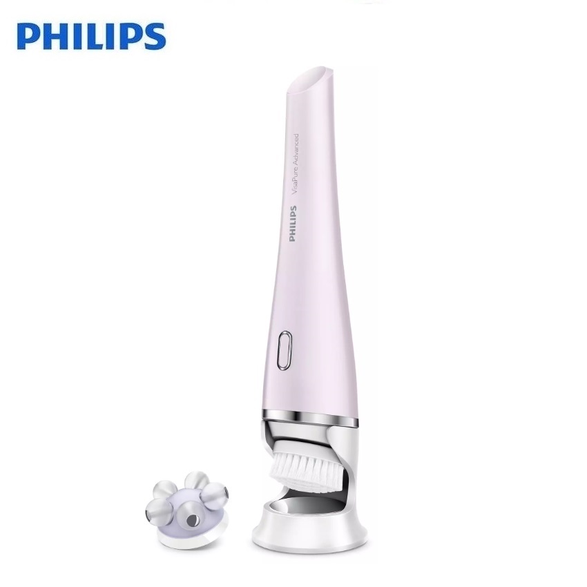 HÀNG CHÍNH HÃNG - Máy rửa và massage mặt VisaPure Advanced cao cấp. Thương hiệu Hà Lan Philips - SC5340