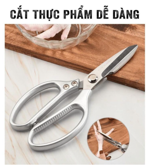 Kéo làm bếp Nhật Bản đa năng siêu sắc Loại Lớn, cắt tỉa cây cảnh, cắt vải, tiện dụng G268-KeoSK5-L