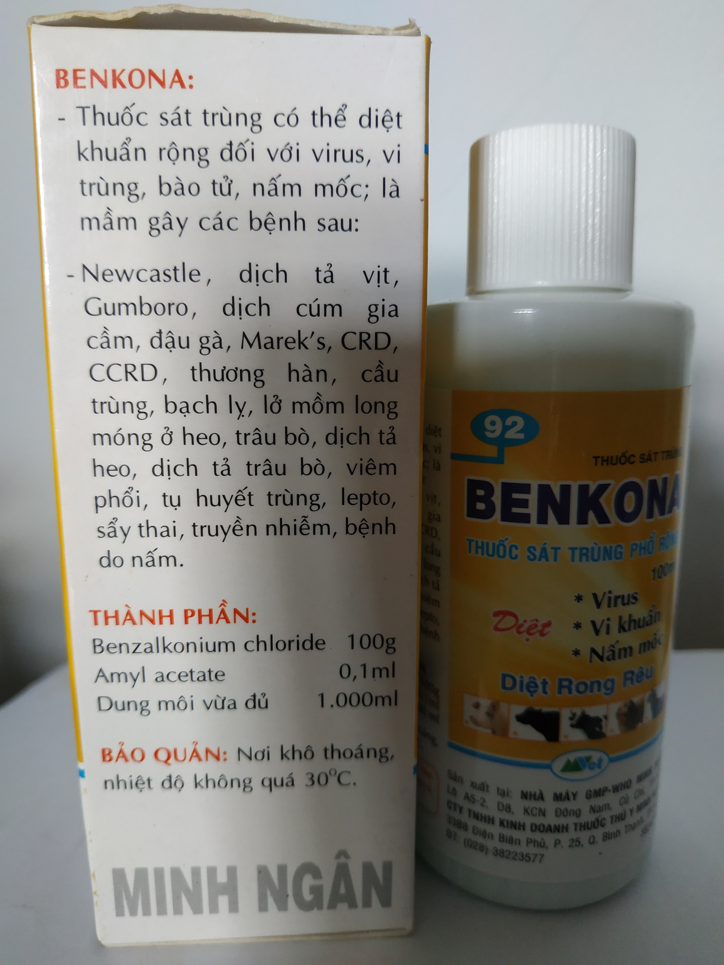 Benkona trừ nấm trên giá thể, cây trồng - chai 100ml