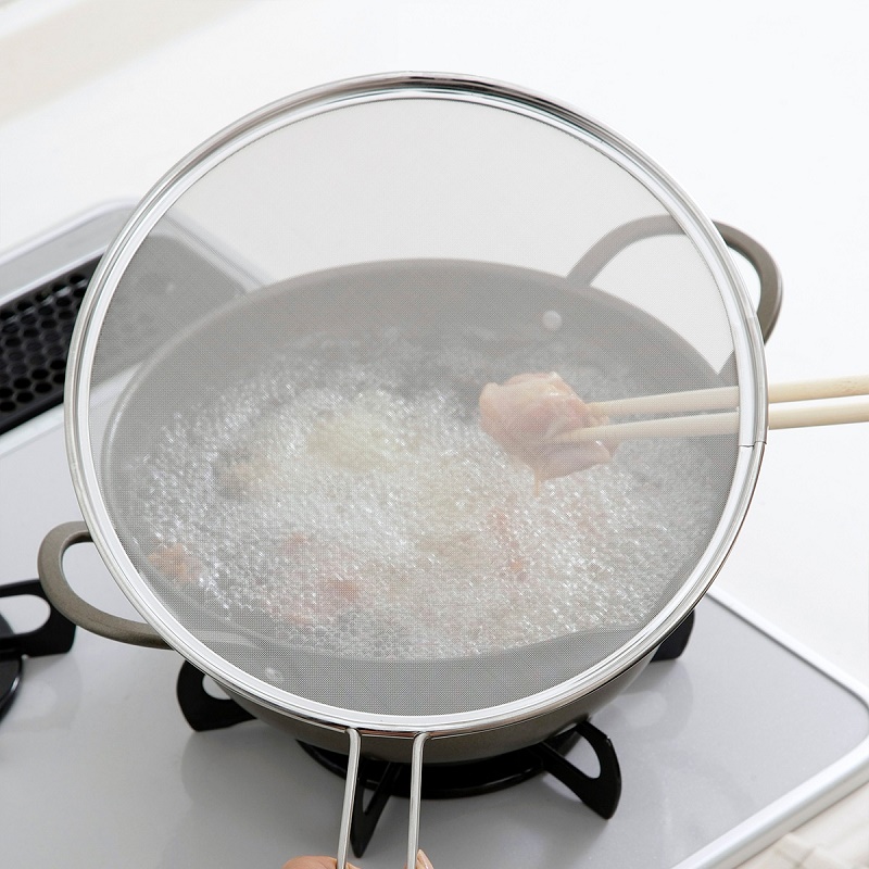 Tấm chắn dầu mỡ có tay cầm Echo Ø25cm - Hàng nội địa Nhật Bản nhập khẩu chính hãng