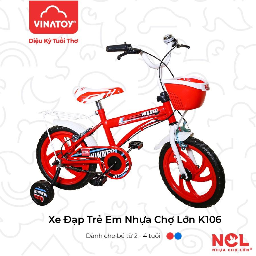 Xe Đạp Trẻ Em Nhựa Chợ Lớn 14 inch K106 Cho Bé Từ 2 đến 4 Tuổi