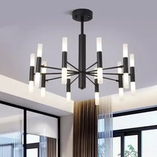 Đèn chùm bộ 20 bóng cao cấp thiết kế độc đáo trang trí phòng khách, nhà hàng, quán cafe THCN 182-19