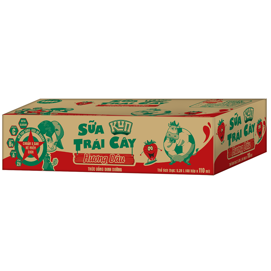 Thùng 48 Hộp Sữa Trái Cây Hương