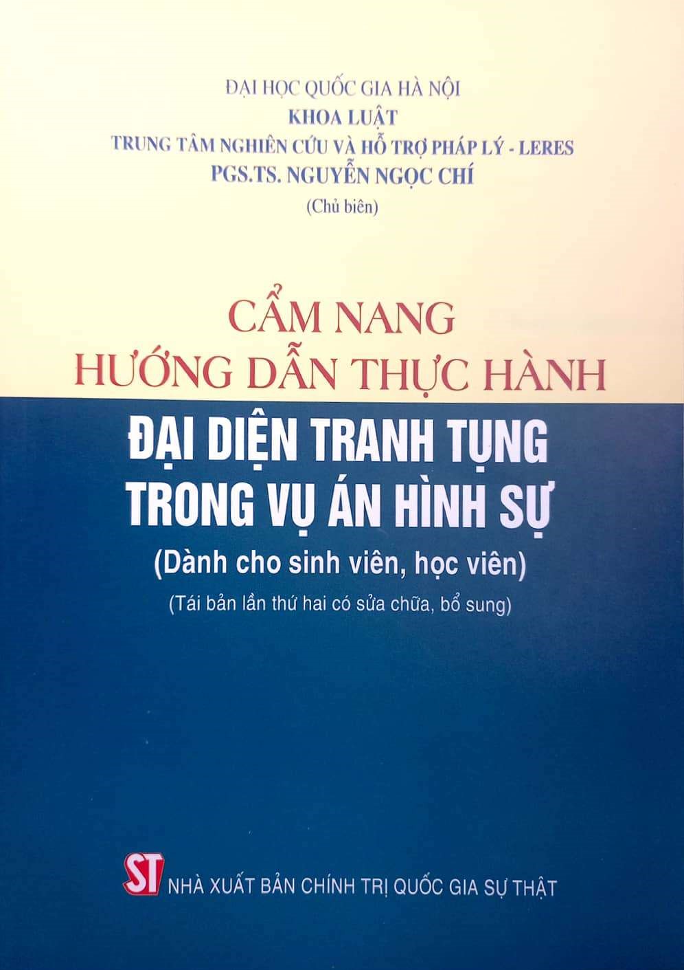 Cẩm nang hướng dẫn thực hành đại diện tranh tụng trong vụ án hình sự