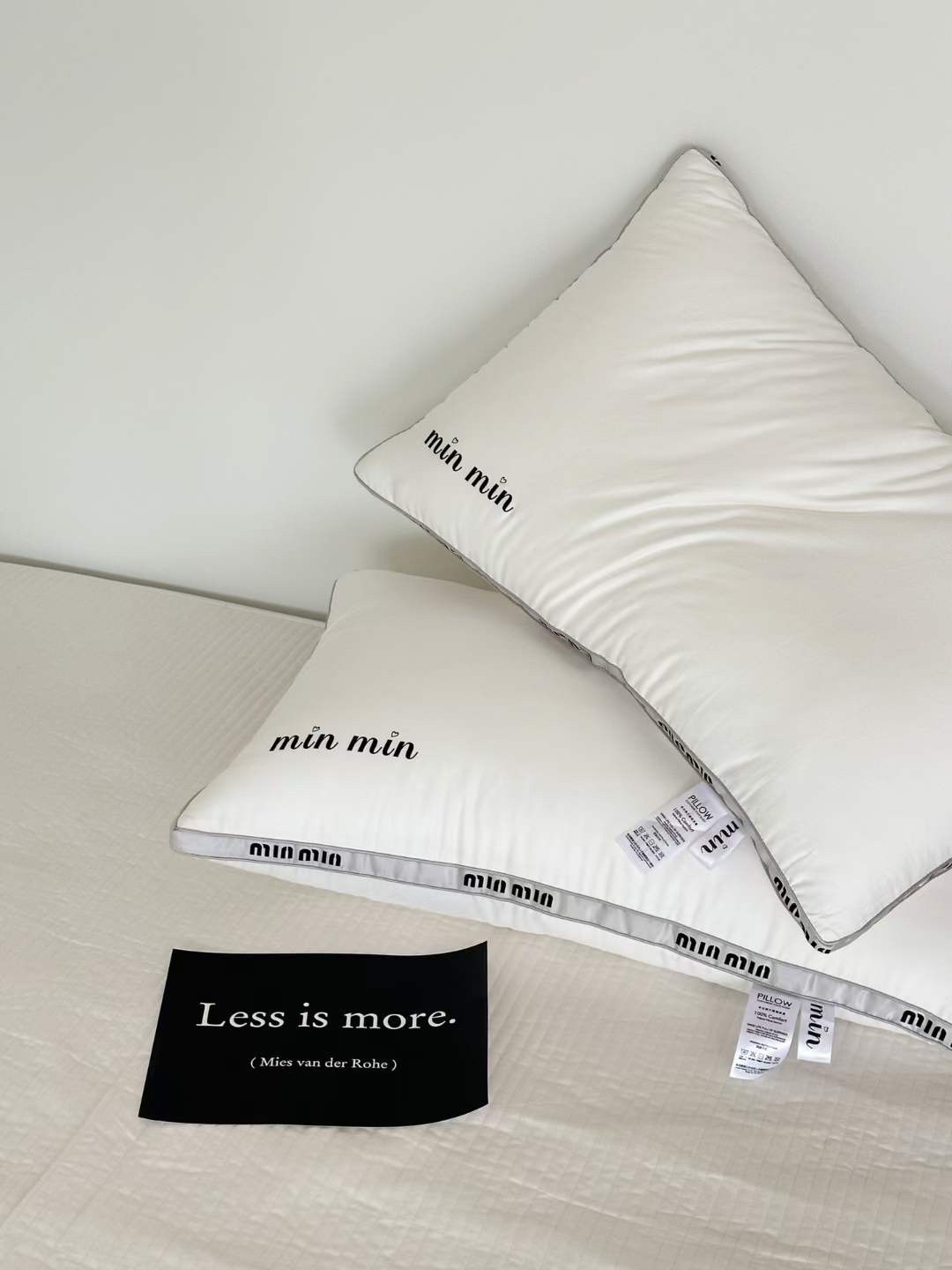 Ruột gối lông vũ tencel min min LIDACO bông microfiber cao cấp chống đau mỏi cổ vai gáy cho giấc ngủ êm ái (1 chiếc)