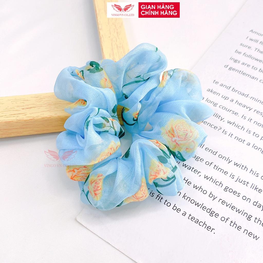 DÂY BUỘC TÓC SCRUNCHIE DỄ THƯƠNG VINGO NHIỀU MÀU XINH XẮN PHONG CÁCH HÀN QUỐC DBTL VNGO