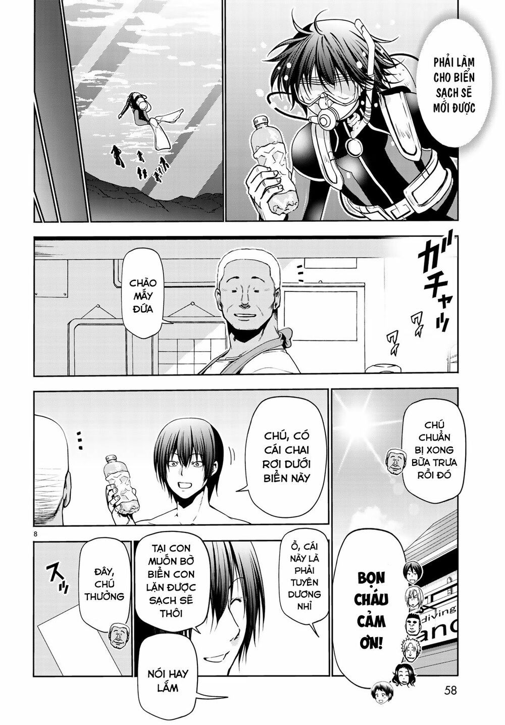 cô gái thích lặn - grand blue chapter 61 8