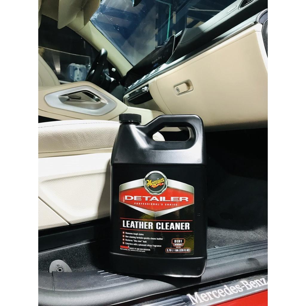 Meguiar's Sản phầm chuyển dụng làm sạch bề mặt nội thất da xe hơi - Detailer Leather Cleaner, D18101, 1 Gallon