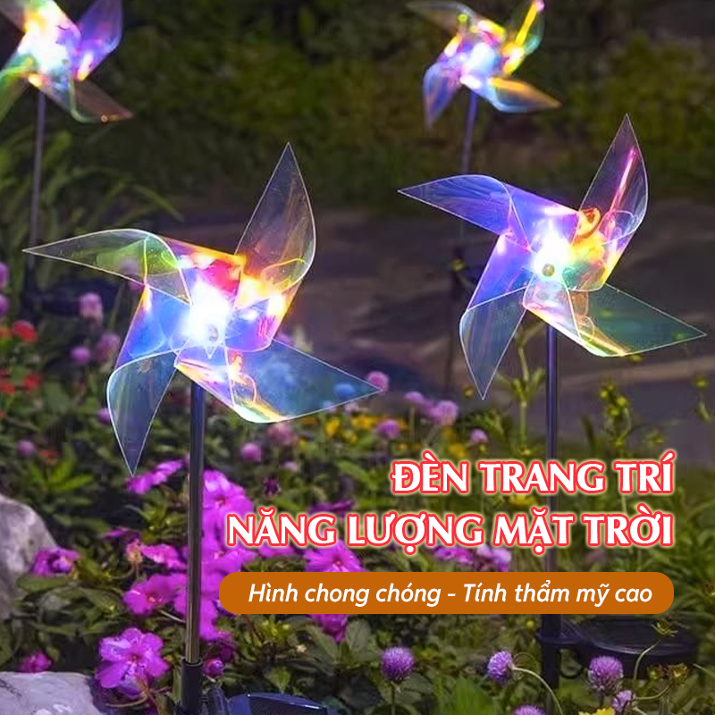 Đèn trang trí năng lượng mặt trời Chong chóng, tích kiệm điện, bóng siêu sáng, chống thấm nước - DA3074