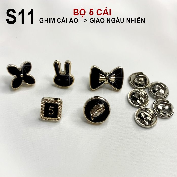 Cài Áo Nữ,  Bộ Set 3 Cái Trâm Cài Áo Hình Hạt Châu Cao Cấp Kiểu Phụ Kiện Trang Trí Charm Cài Sang Trọng SHOPPRO S01