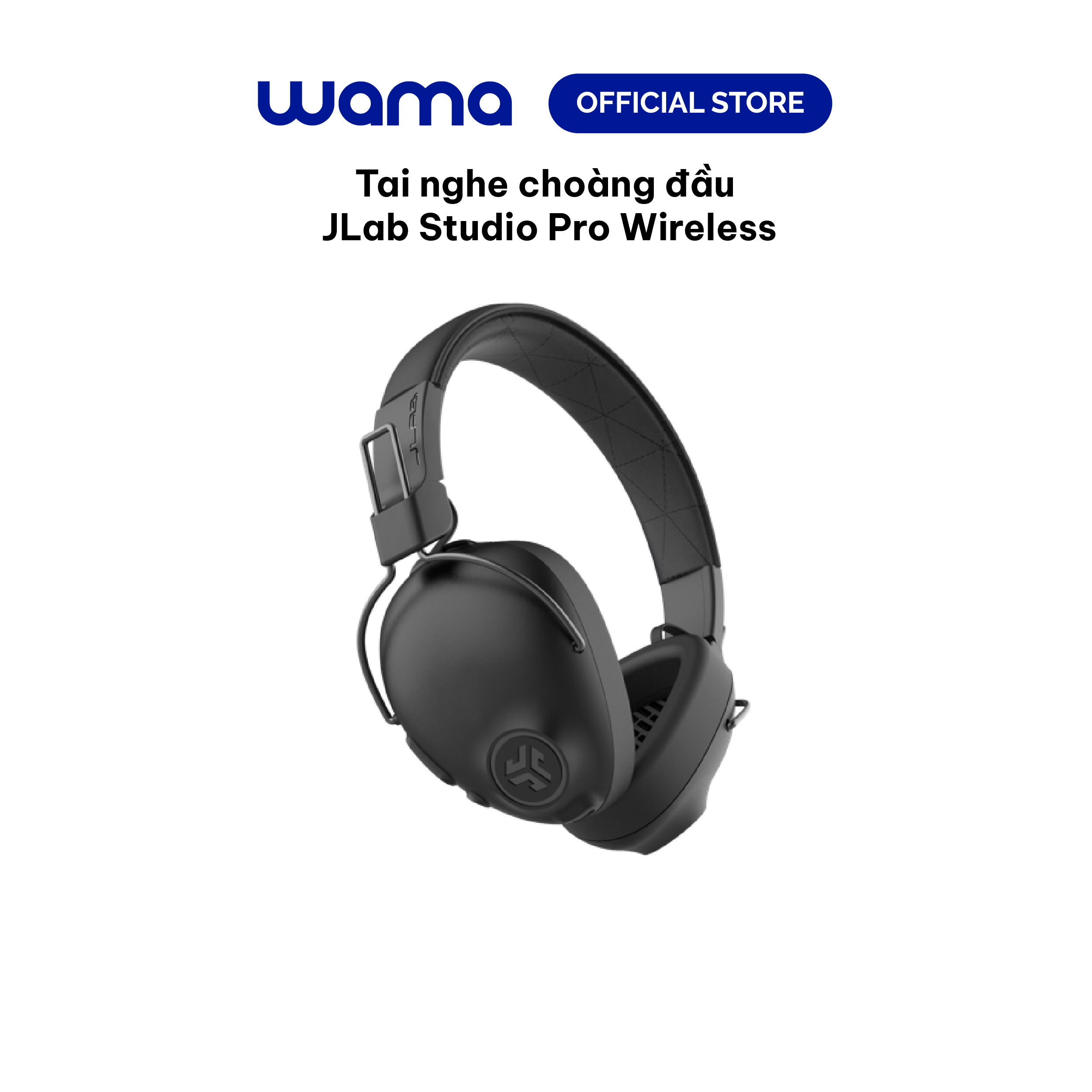 Tai nghe Bluetooth chụp tai TWS Jlab Studio Pro màu đen foam Over-ear thời gian nghe 50H bluetooth 5.0 âm thanh EQ3 - Hàng chính hãng - BH 2 năm 1 đổi 1