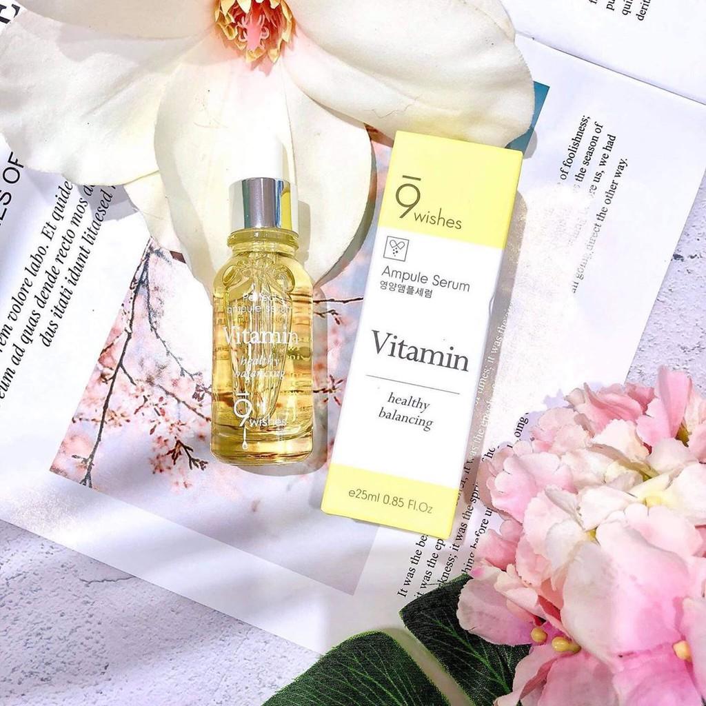 Tinh Chất 9 Wishes Mega Vitamin Ampule Serum Tái Tạo Và Ngăn Ngừa Lão Hóa Da 25ml
