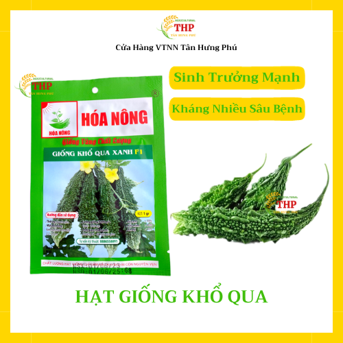 Hạt giống Khổ Qua Xanh F1 | Hạt Giống | gói 1gr