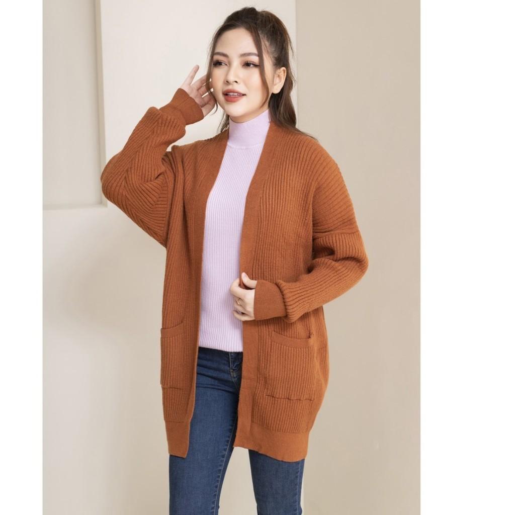 Áo Khoác Len Cardigan Dáng Dài