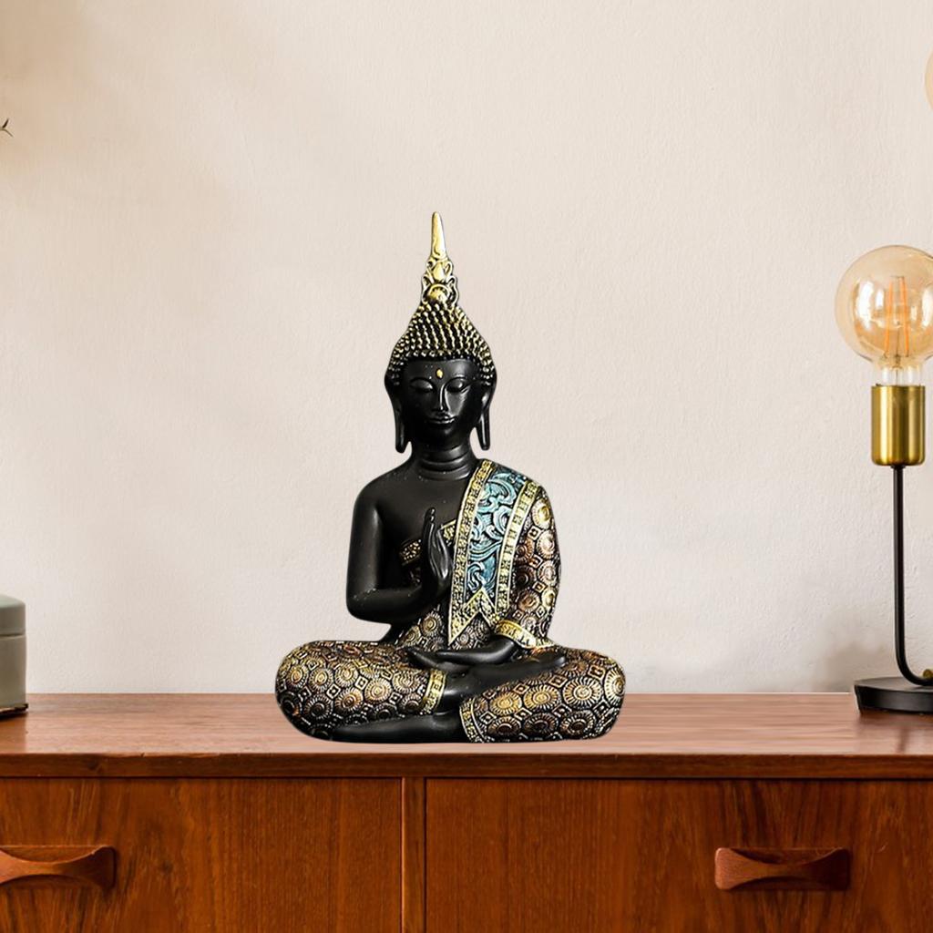 Thai Buddha Statue for Home. 6.3" Buddha Statue Collectibles and Figurines, Meditation Decor, Spiritual Living Room Decor, Yoga Zen Decor