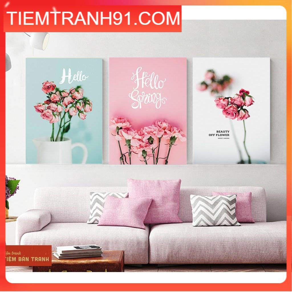 Tranh treo tường - Bộ 3 bức canvas tổng hợp 29 , tranh canvas giá rẻ