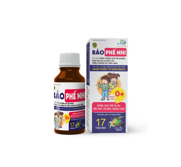 Siro ho Bảo Phế Nhi Tất Thành Pharma dùng cho trẻ hắt hơi, sổ mũi