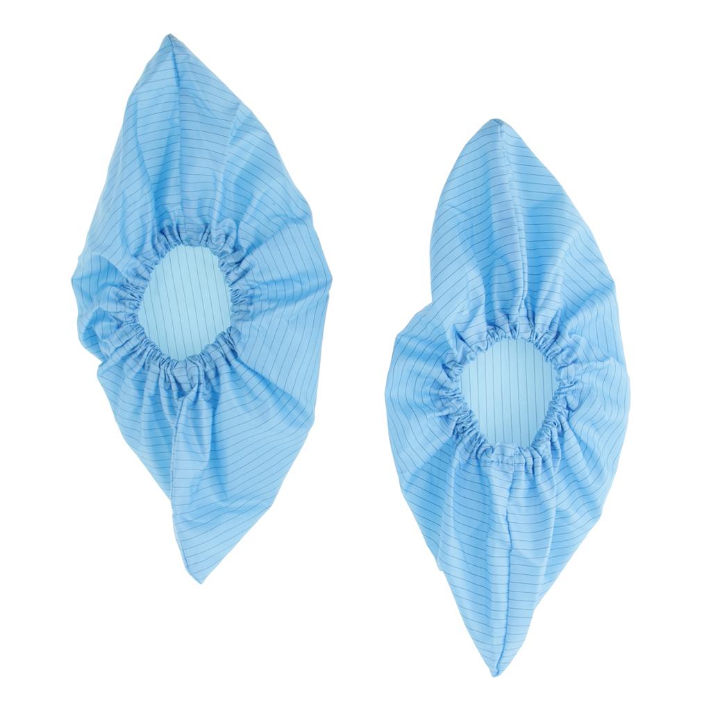 Anti-static Reusable Shoe Boot Cover Blue Overshoe Protector For Workshop