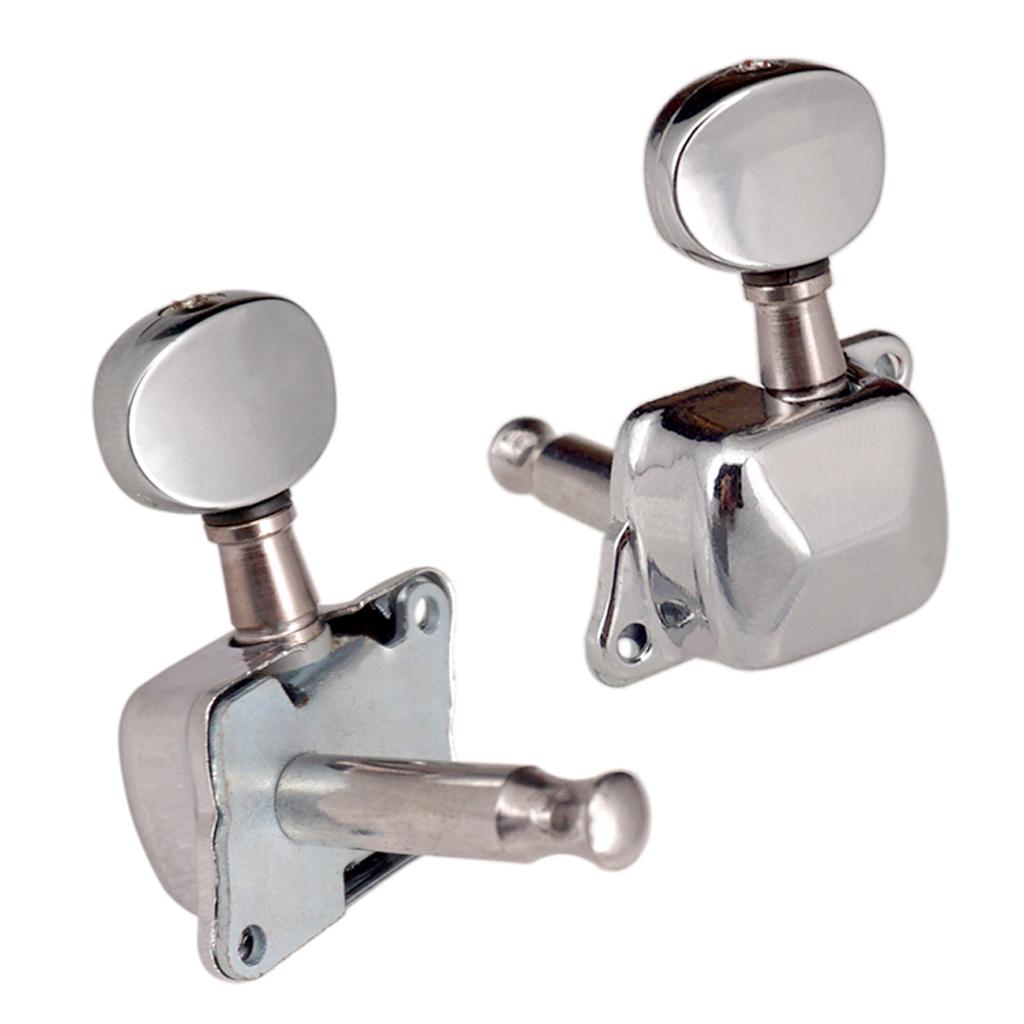 Sunnimix Bạc 3L3R Semiclosed Đàn Guitar Chỉnh Chốt Chỉnh Âm Cho Đàn Acoustic Guitar Điện Phần