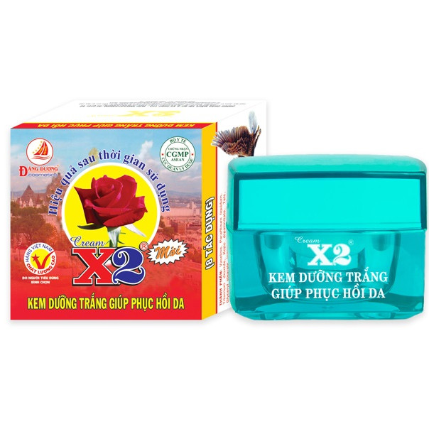 CREAM X2 - KEM DƯỠNG TRẮNG GIÚP PHỤC HỒI DA 8 TÁC DỤNG - 20g