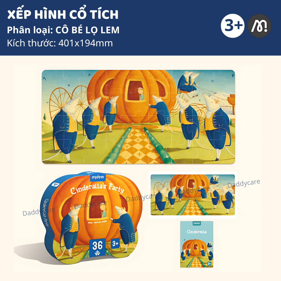 Xếp Hình cổ tích Cho Bé Mideer Artist's Fairy Tale Puzzle , Đồ Chơi Giáo Dục Trẻ Em