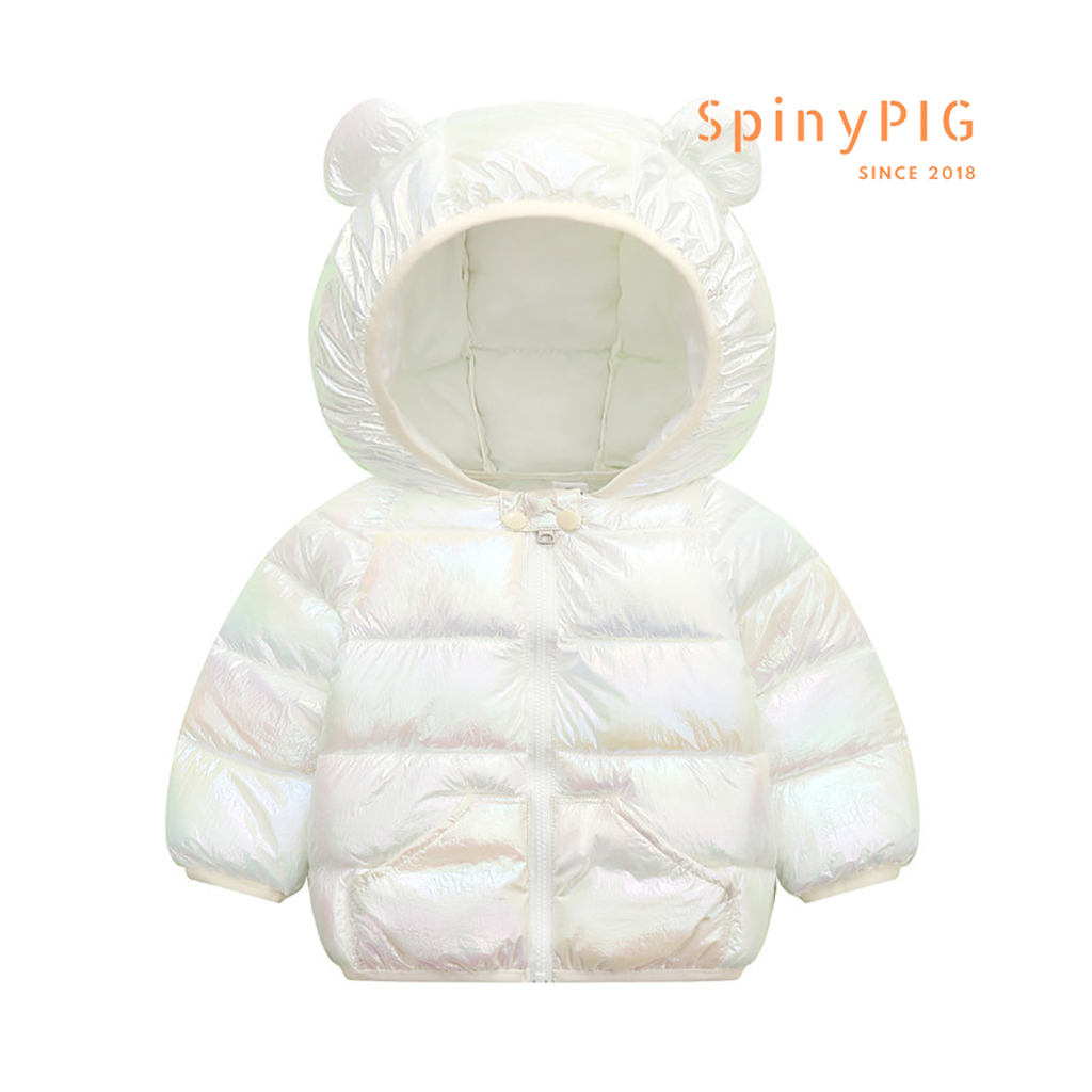 Áo khoác phao cho bé gái bé trai 0-4 tuổi có mũ style Hàn Quốc trần bông nhiều màu sắc dễ thương cho mùa đông