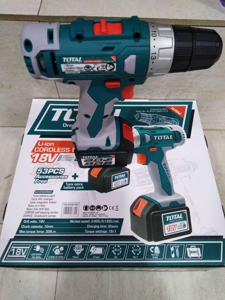 MÁY KHOAN PIN 18V 30N/M TOTAL TDLI228180 - HÀNG CHÍNH HÃNG
