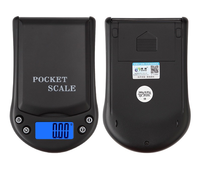 CÂN ĐIỆN TỬ TIỂU LY POCKET 200G/ 0.01G, CÓ ĐƠN VỊ CÂN VÀNG