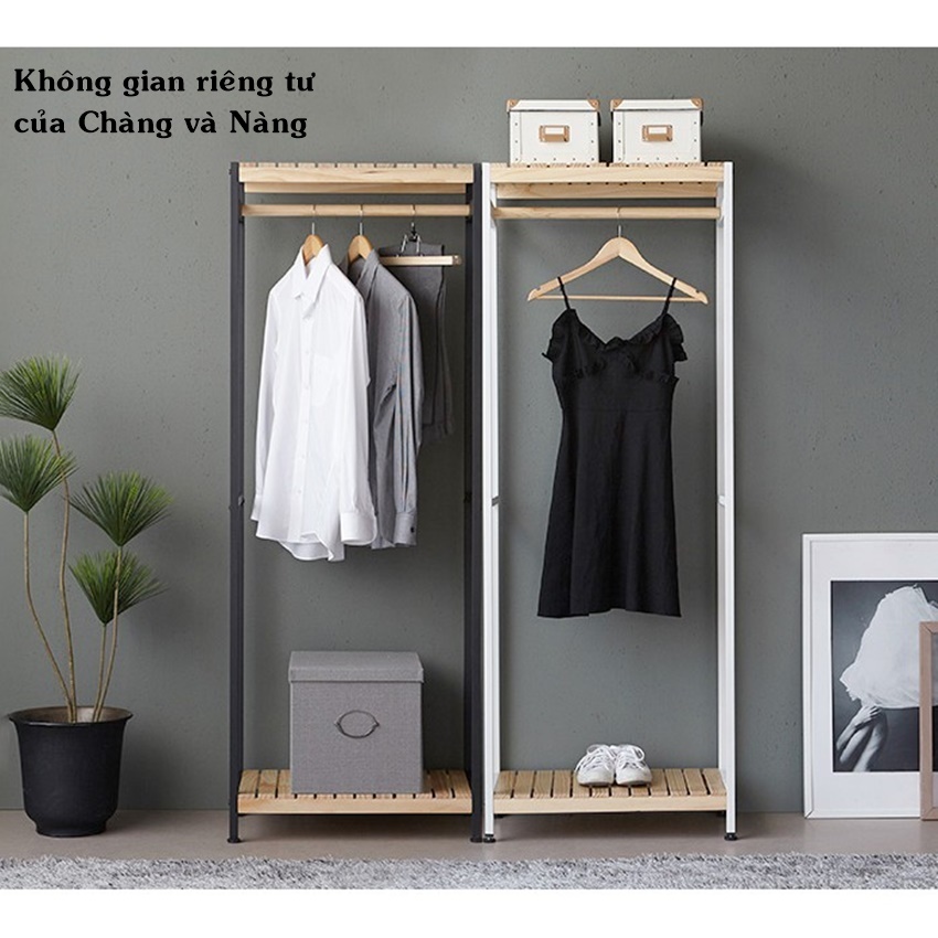 Kệ treo quần áo size M cõ vừa, Korean Style, Đơn giản, Tinh tế và sang trọng, sản phẩm xuất khẩu Hàn Quốc., đạt chất lượng Hàn Quốc