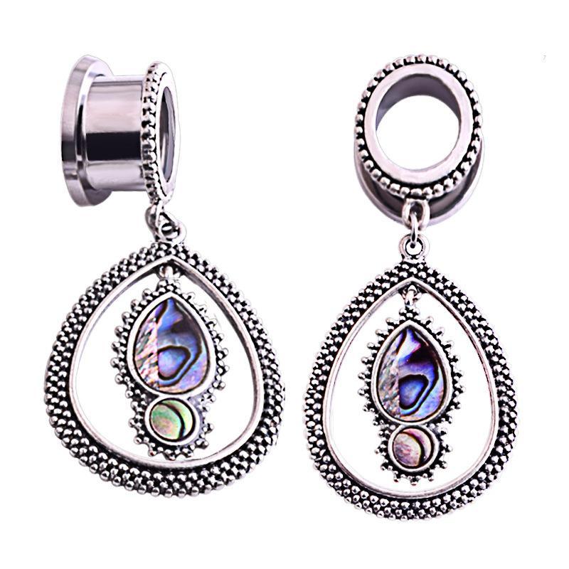 316L Stainless Steel Ear Flesh Tunnel Plugs Screw Expander Ear Gauges