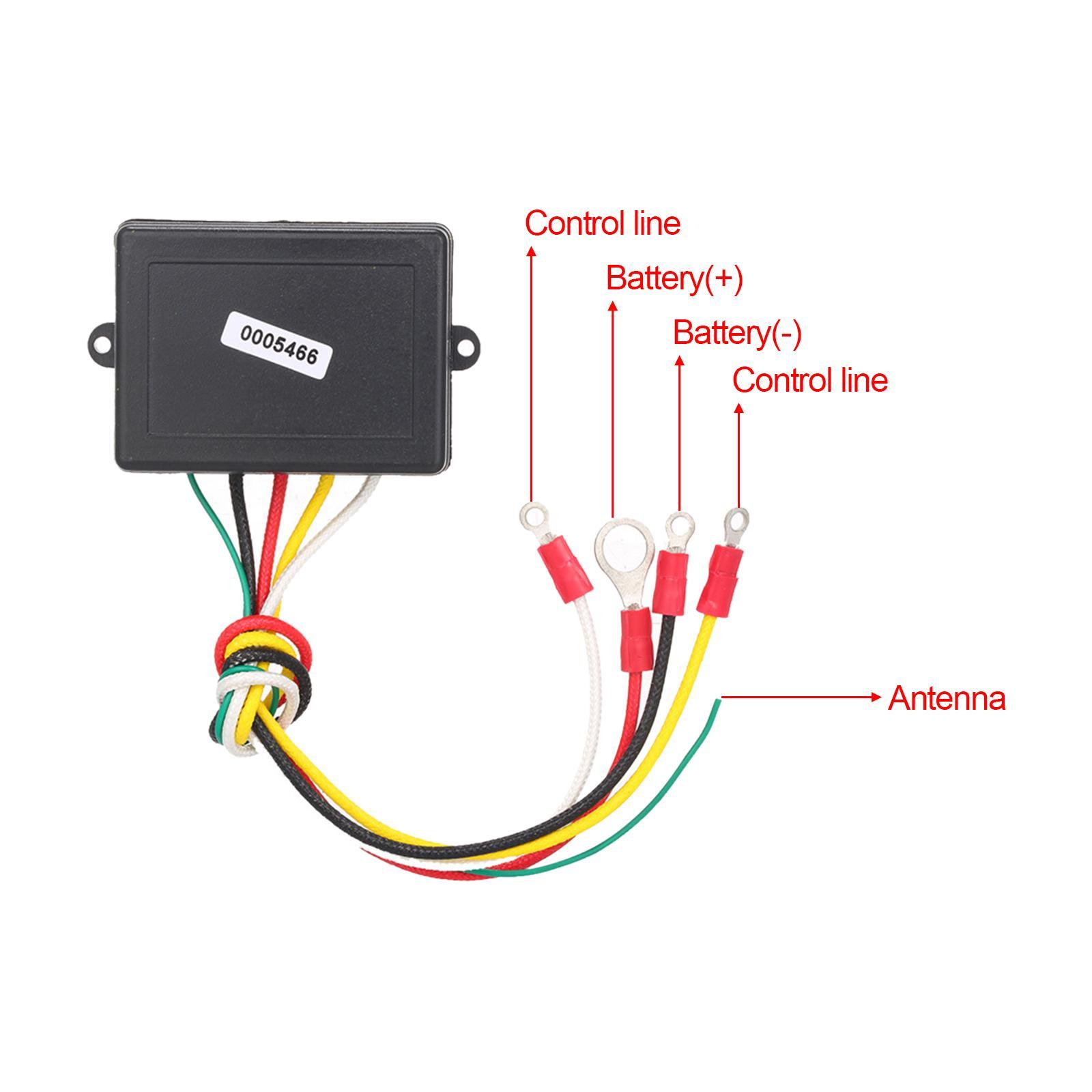 Remote Winch 50ft 12V Control Switch Set Smart for SUV Car Blue