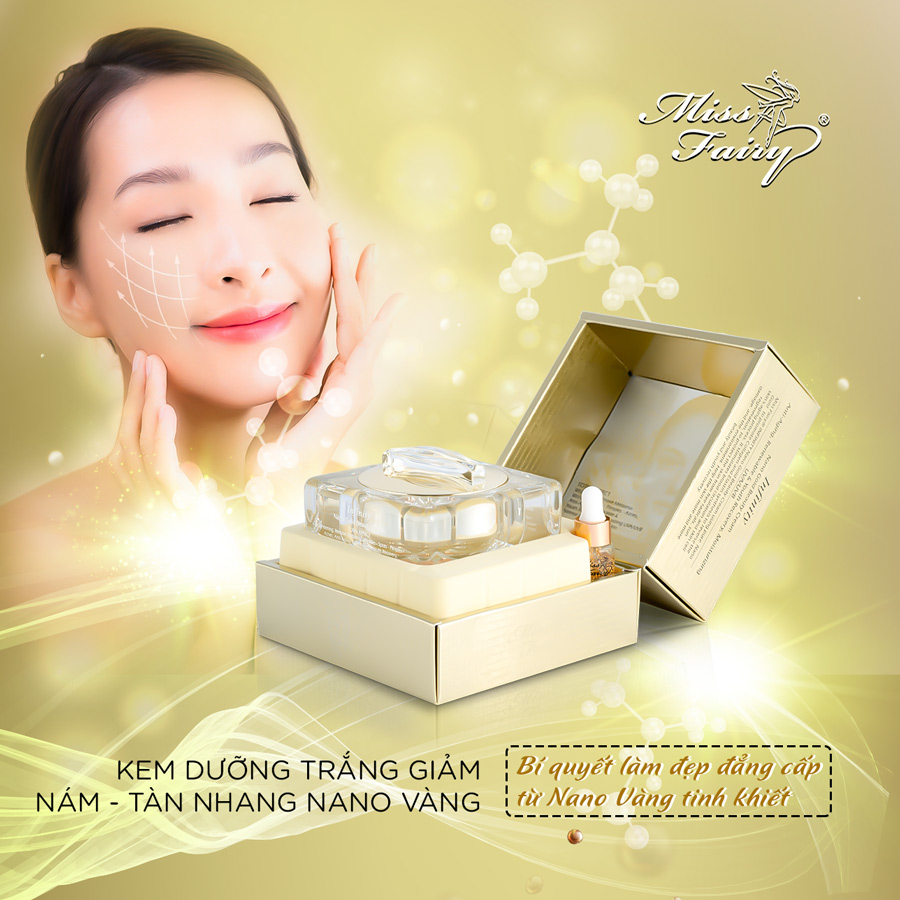 KEM MISSFAIRY VÀNG - NANO GOLD - XOÁ THÂM NÁM - TÀN NHANG - CẤP ẨM DA